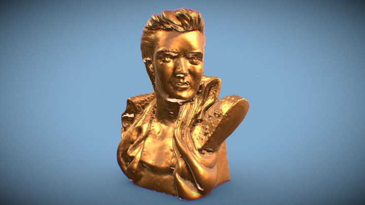 Elvis Bust 3D Model