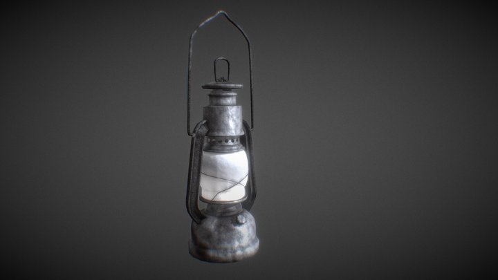 Low poly Lantern Best For Game Engine 3D Model