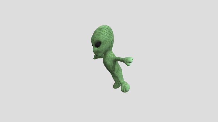Alien Small Rigged (Neighbor Aliens Mars Escape) – Modello 3D gratuito STL