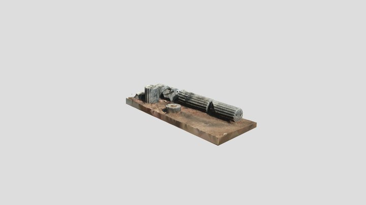 Greek column, Asklepion 3D Model