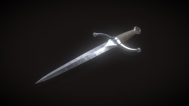 Medieval dagger 3d model 3D Model