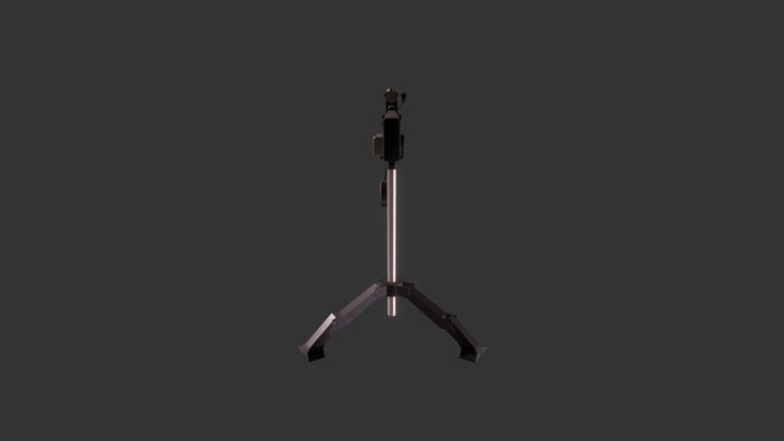 Mounted Gun 3D Model