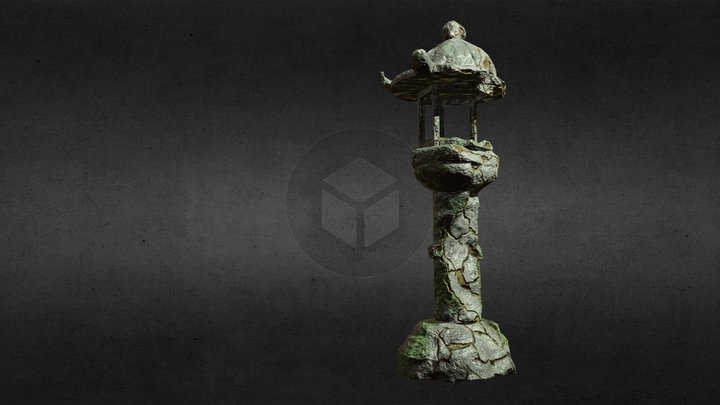 Stone Lantern 3D Model