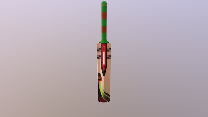 cricket bat 3d model free download