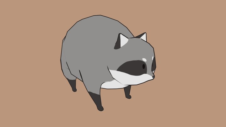 Doughnut the Raccoon 3D Model