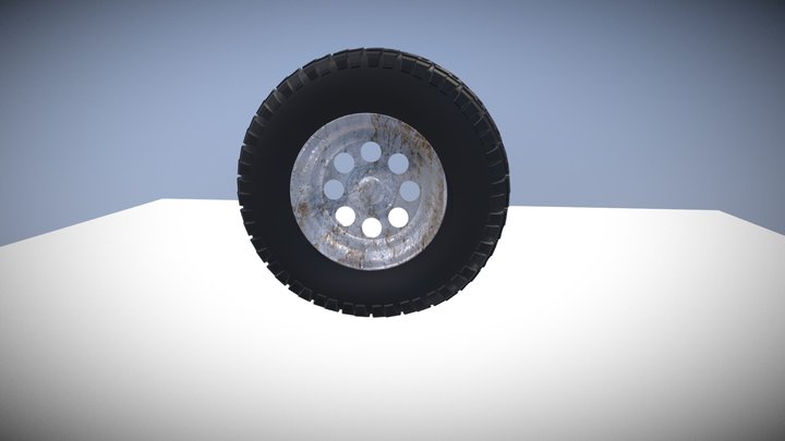 Outdoor Wheel Model 3D Model