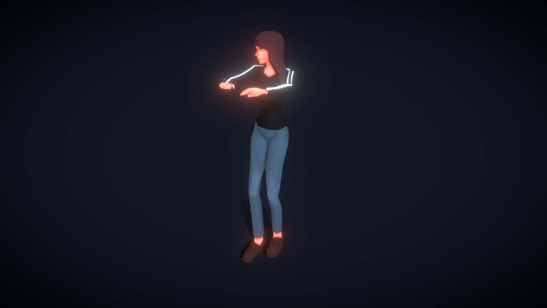 Tanya - lowpoly girl