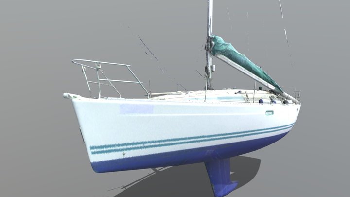 Barco de vela 3D Model