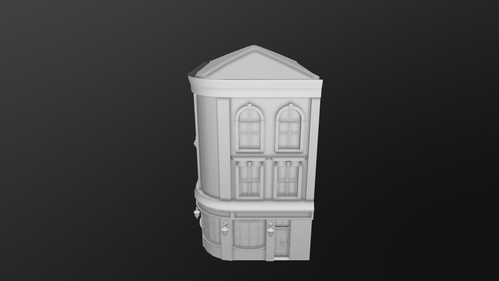Victorian Building WIP 3D Model