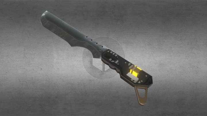 Sci-Fi Dagger DGR-O 3D Model