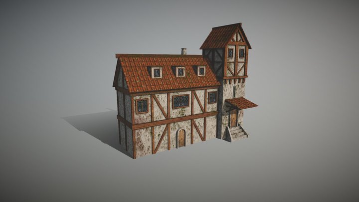Medieval House 4 3D Model