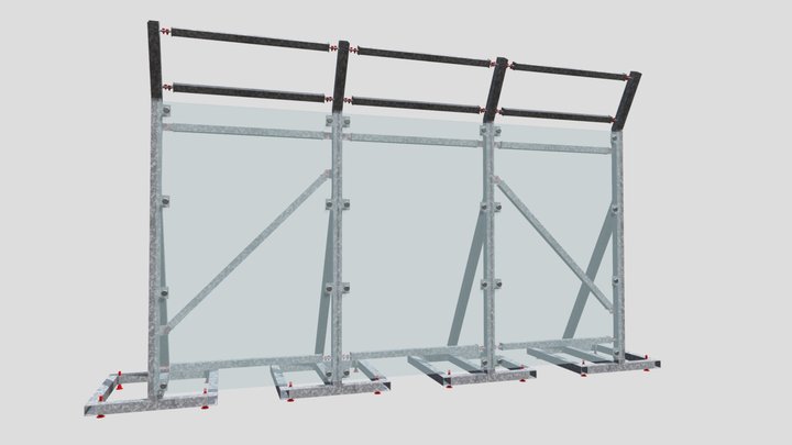 Забор секция 3D Model