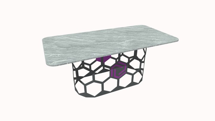 Pied de table-abeille-v2 3D Model