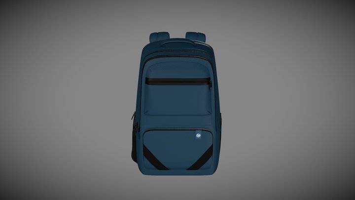 Range3backpack3 - Blue 3D Model