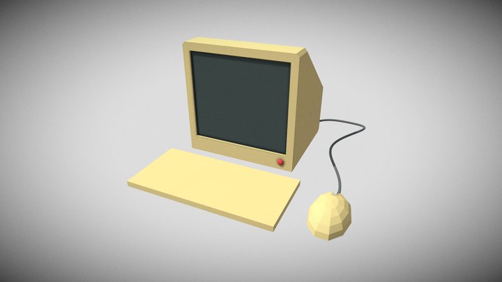 Old Computer 3D Model