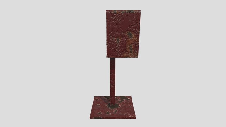 Telephone booth 3D Model