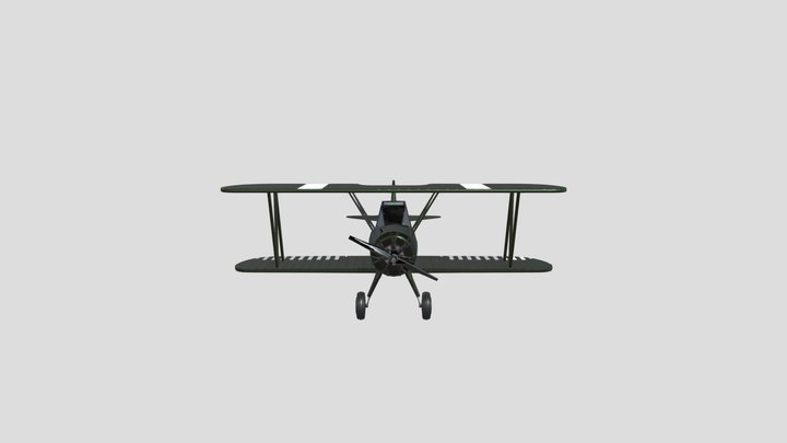 Mini Plane 3D Model