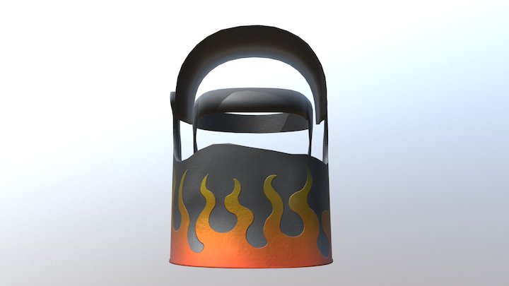 Coffecan Helmet | Burning Mouth 3D Model