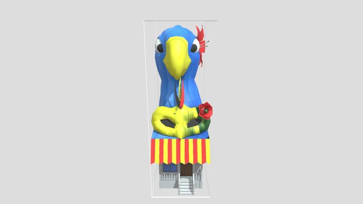 Carnaval Ornament Carioca 3D Model