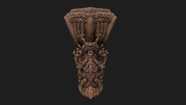 Dragon - But Thap Pagoda - - 17th century 3D Model