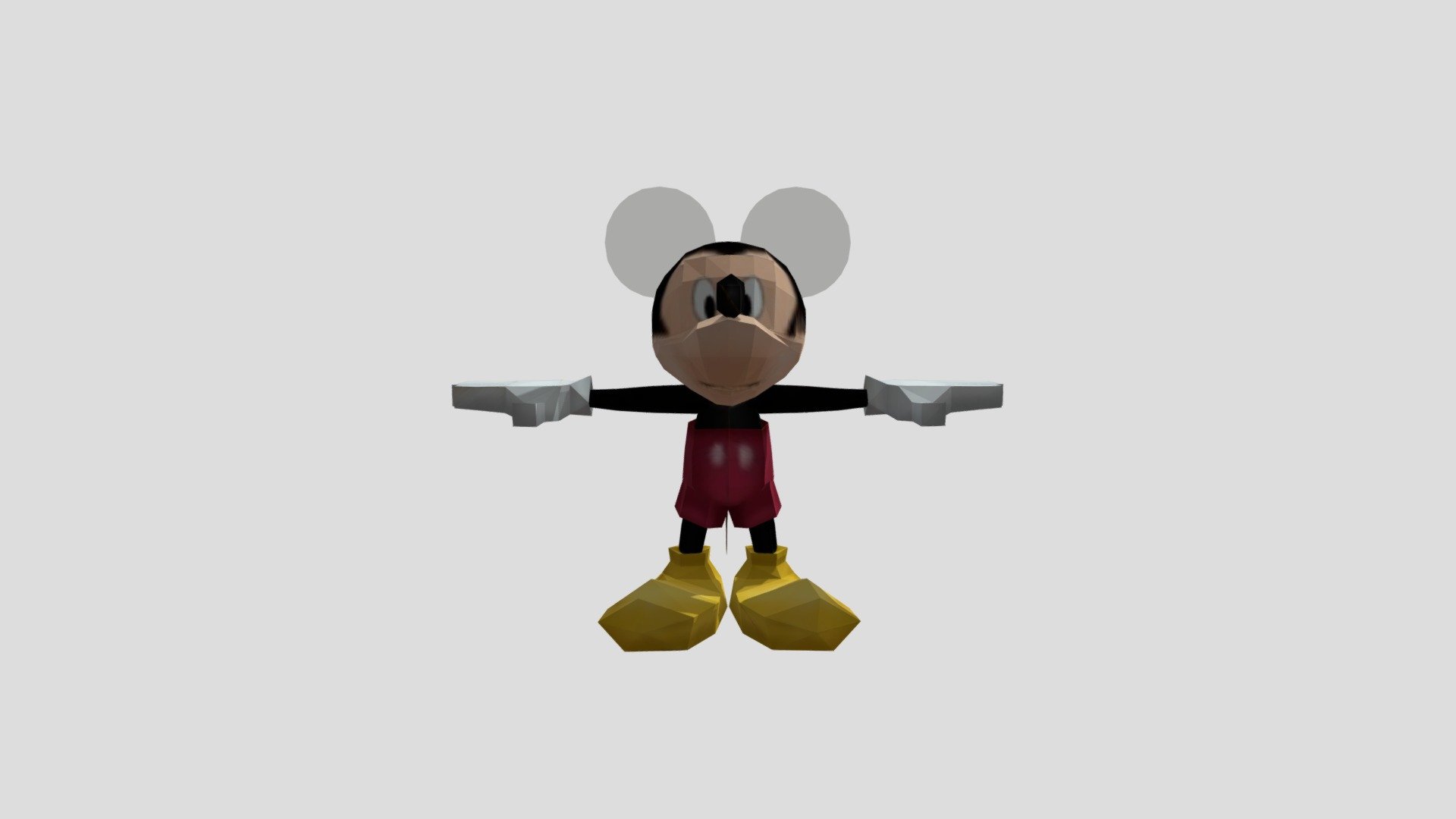 Toontown Mickey Mouse Download Free 3d Model By Bananaman Wt37121 B42b9d9 Sketchfab 7250