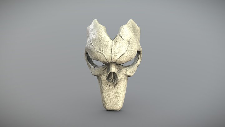 Death Mask (Lowpoly) 3D Model