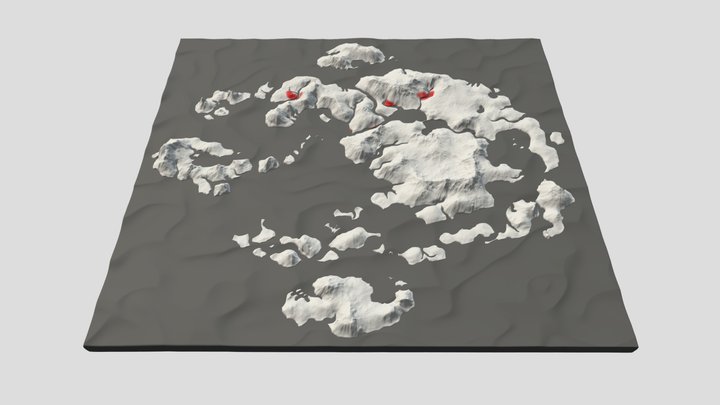 Map of the Avatar world 3D Model