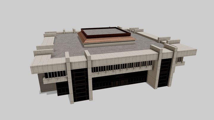 Auditorium of the Central Bank of the Dominican 3D Model