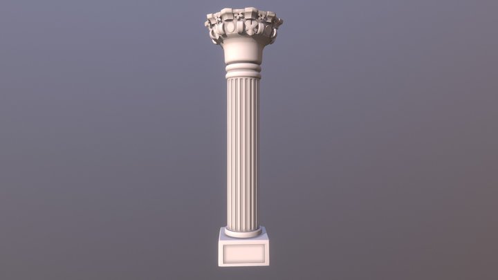 Modular Pillar 3D Model