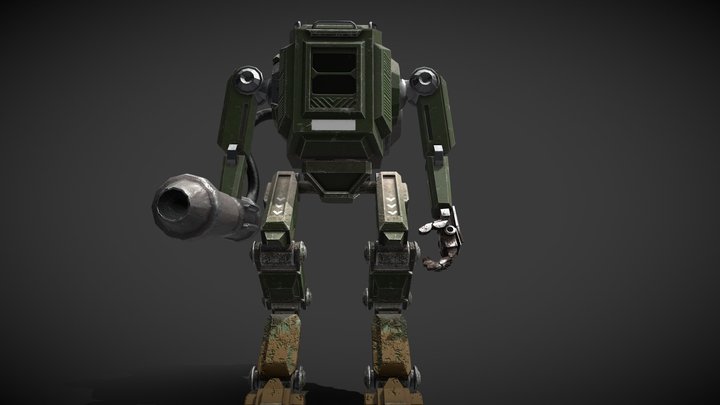 Mech - WW2 - 7. USA-Division 3D Model