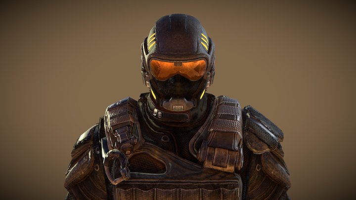 Bulletstorm - Final Echo Bio Engineer Soldier 3D Model