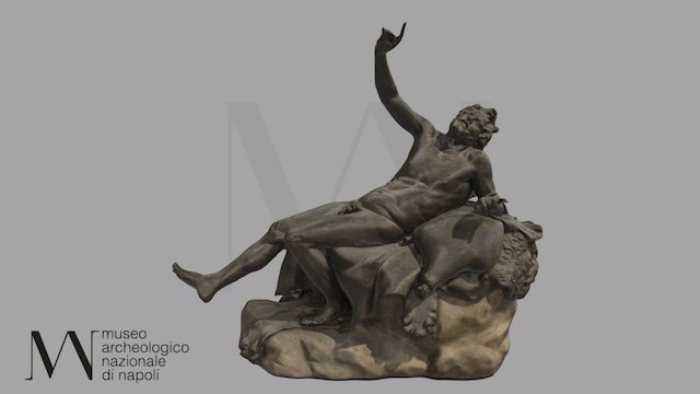 Statua di satiro ebbro - Inv. 5628 3D Model