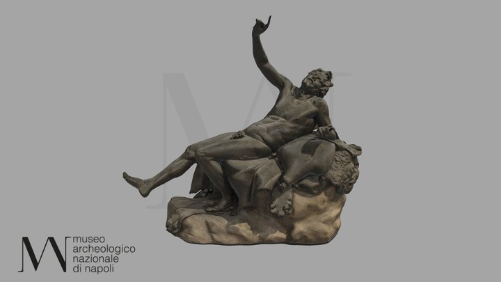 Statua di satiro ebbro - Inv. 5628 3D Model