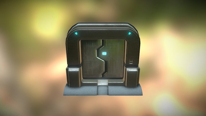 Sci-Fi Door 3D Model