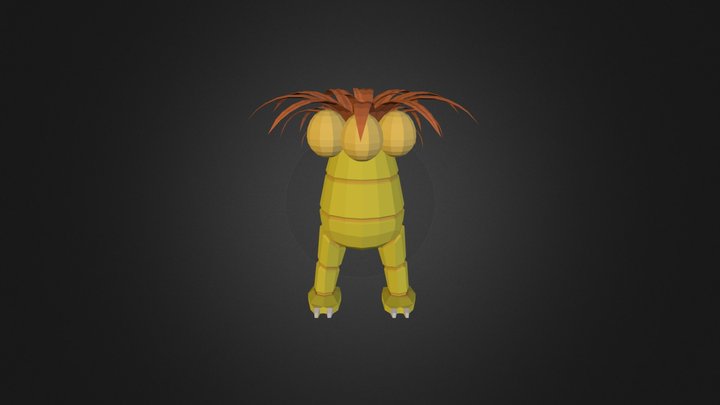 Exeggutor Shiny 3D Model