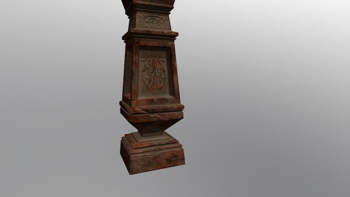 Ancient Column 3D Model