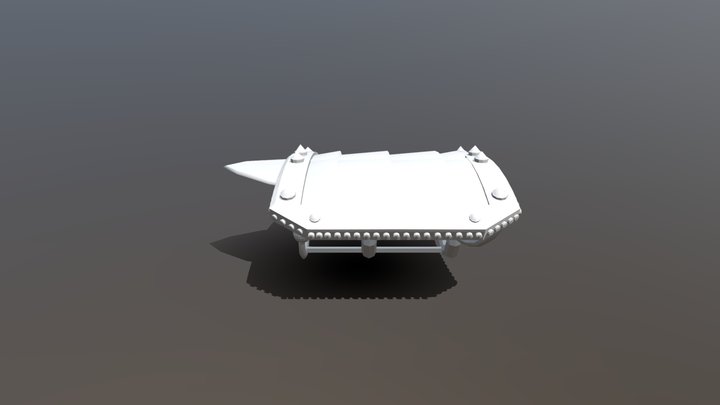 Multifonctional weapon (shield,blade,kunaï) 3D Model