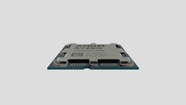 AMD 9600x CPU - LOW POLY – Modelo 3D gratuito STL