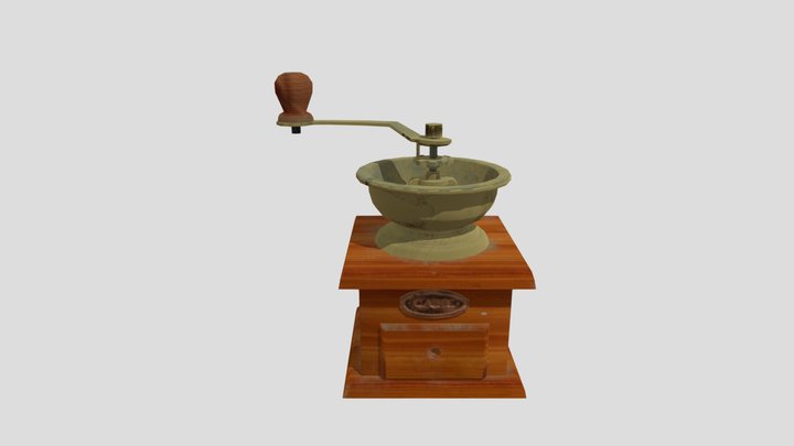 Dusty unused coffee grinder 3D Model