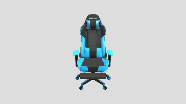 Blue And Black Gaming Chair – Kostenloses 3D-Modell STL