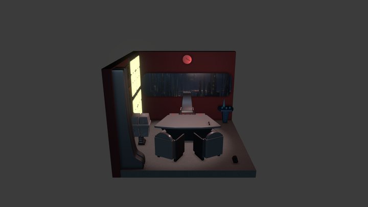 Palpatine_OfficeSpace_StarWars 3D Model
