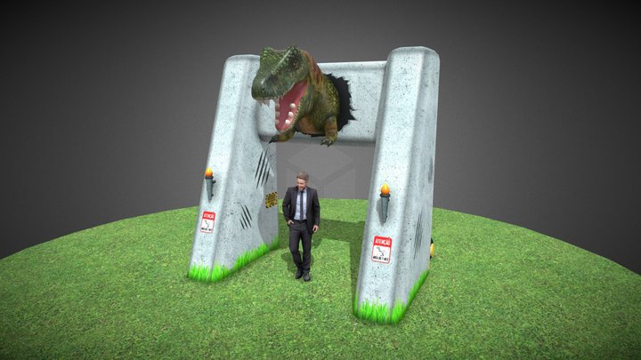 Portal Jurássico 3D Model