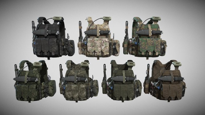 Tactical Vest 3D Model