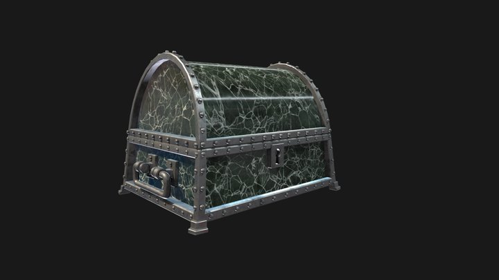 Marble Chest 3D Model