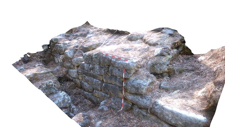 Villasviejas del Tamuja, tramo de muralla 3D Model