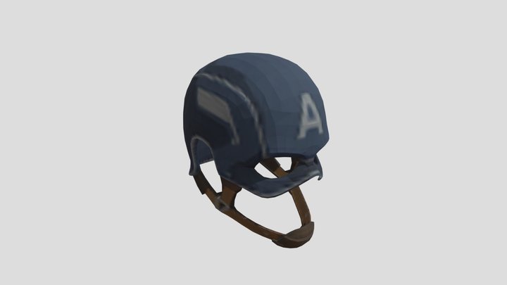 Captain America Helmet 3D Model