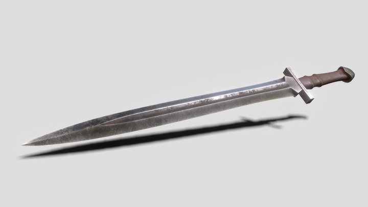 Medieval Fantasy Short Sword 3D Model