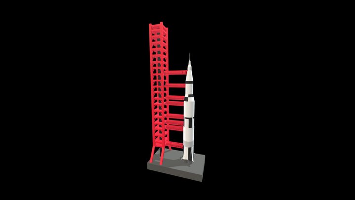 Saturn V 3D Model