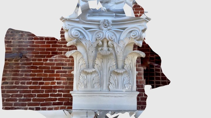 Memorial Gym pilaster - NW 3D Model
