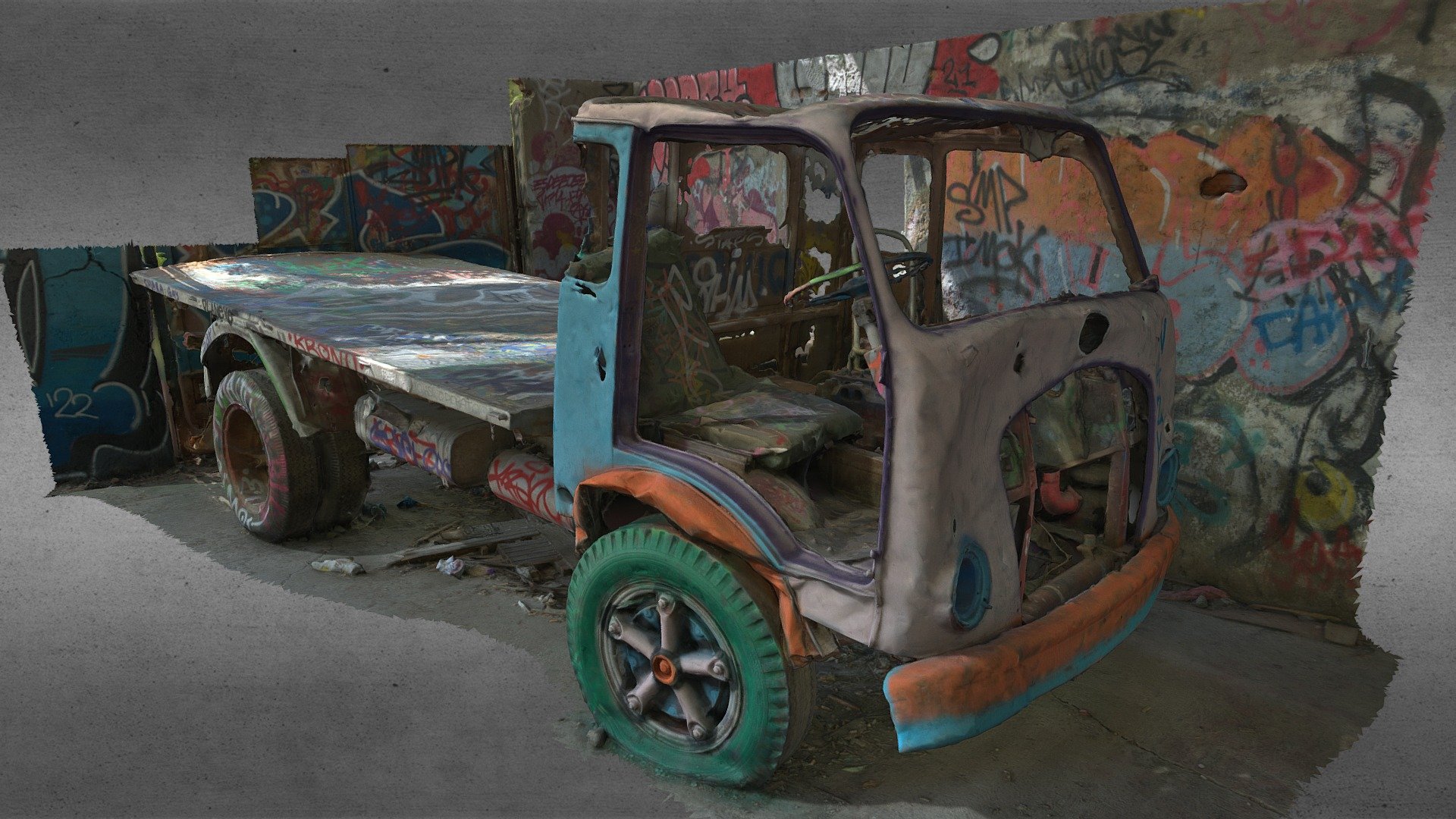 Abandoned Truck - Buy Royalty Free 3D model by Exploring Europe and ...